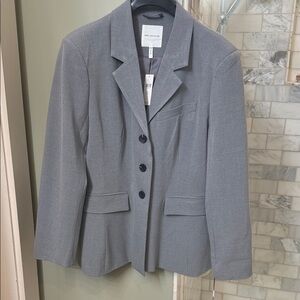 Avec Les Filles XL/L Grey Blazer NWT